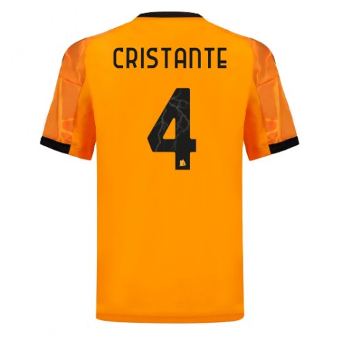Stroje piłkarskie AS Roma Bryan Cristante #4 Koszulka Wyjazdowej 2025-26 Krótki Rękaw